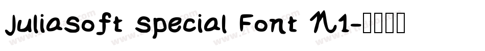 JuliaSoft Special Font N1字体转换